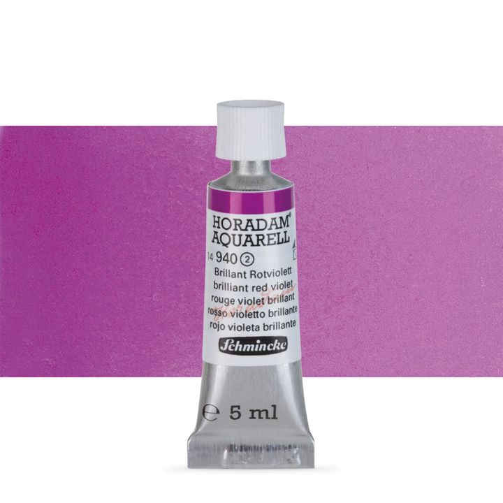 Set di acquerelli HORADAM® AQUARELL – 940 Brilliant Red Violet