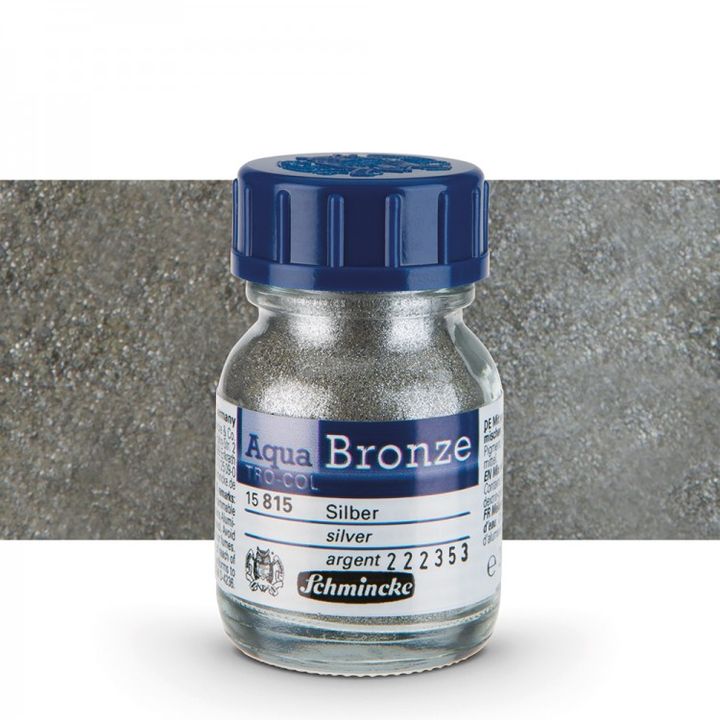 Polvere metallica Aqua-Bronze Schmincke 20 ml – 15 815 Argento