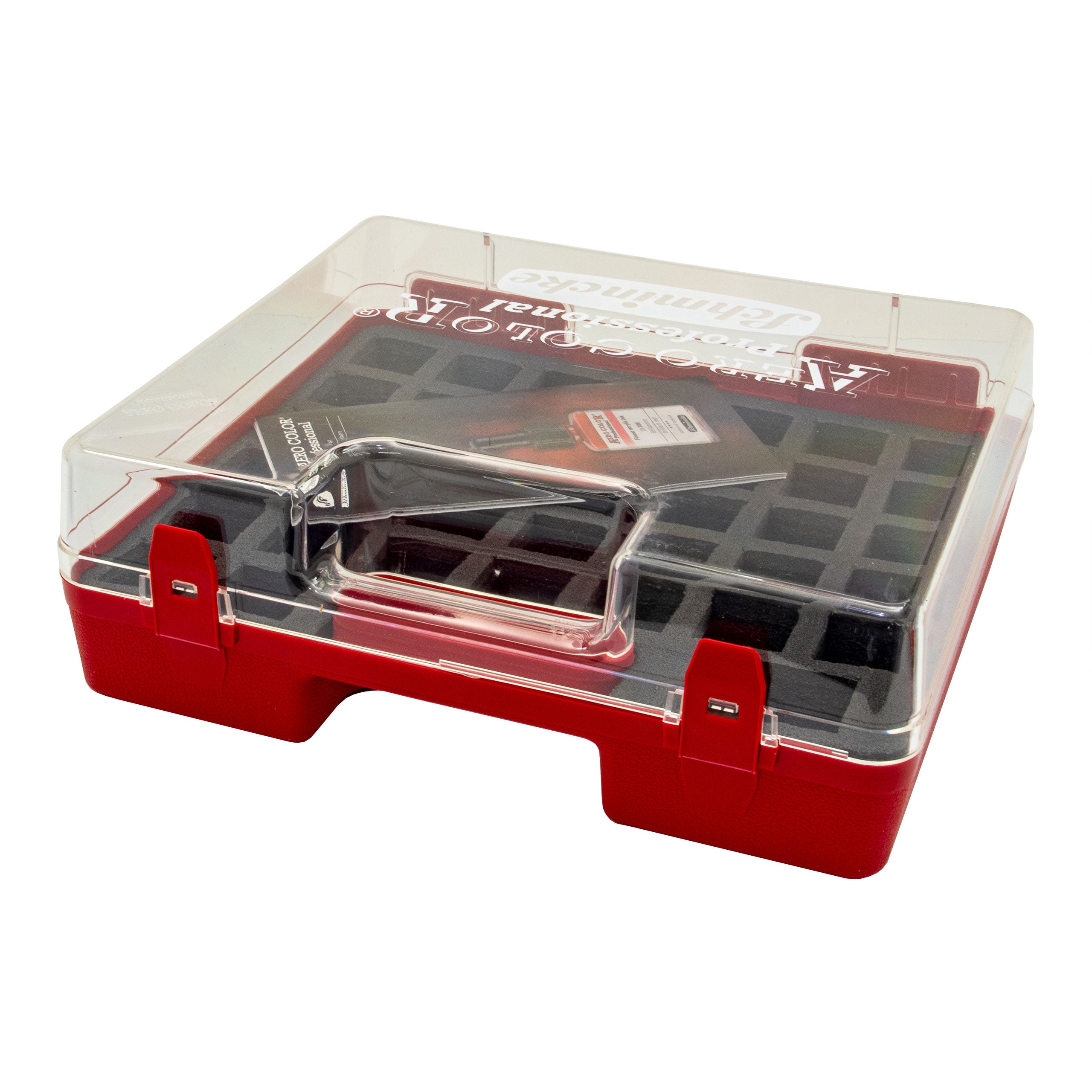 Scatola in plastica Schmincke per 37 flaconi da 28 ml