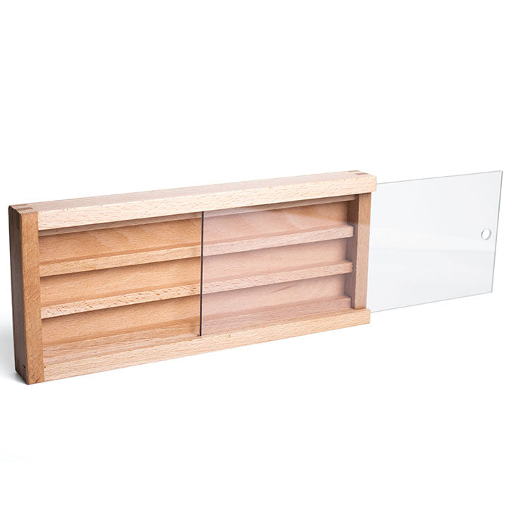 UMTON Scatola di legno per colori ad acquerello - Plexiglass