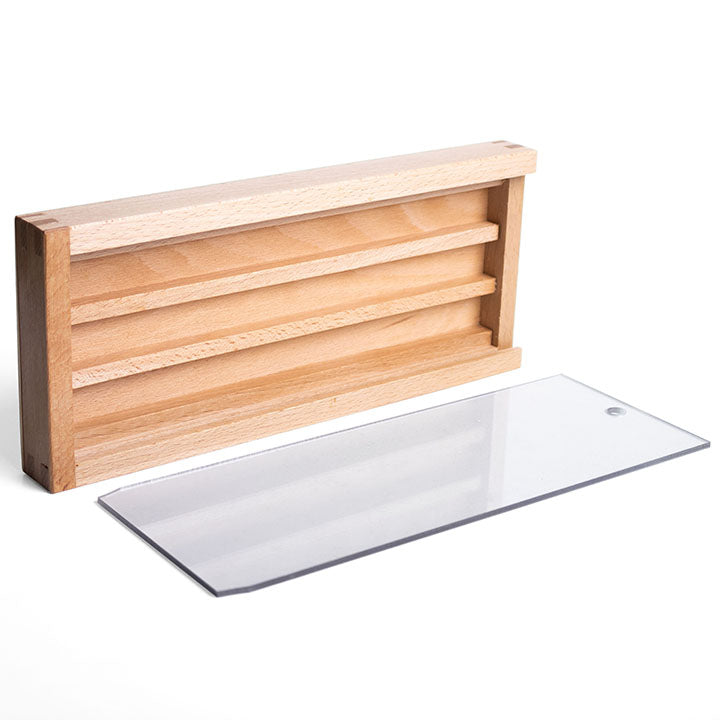 UMTON Scatola di legno per colori ad acquerello - Plexiglass