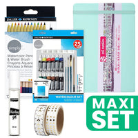Art Journal Painting Set 21 x 14,8 cm - Acquerello - Menta fresca