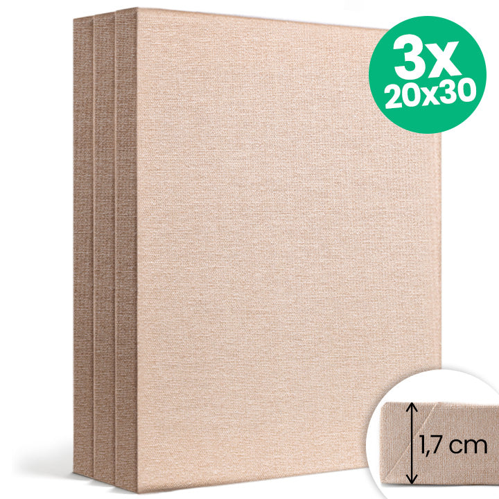 Set di 3 tele di pittura NATURA ECO