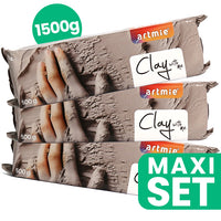 ARTMIE Argilla con me Set di argilla da modellare 3x500g