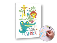 Pittura per numeri LITTLE AFRICA – senza cornice