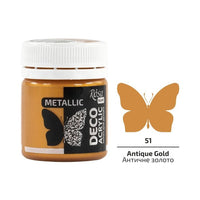 Acrilico per decorazioni, metallizzato, 20 ml, ROSA Talent – 51 Oro antico