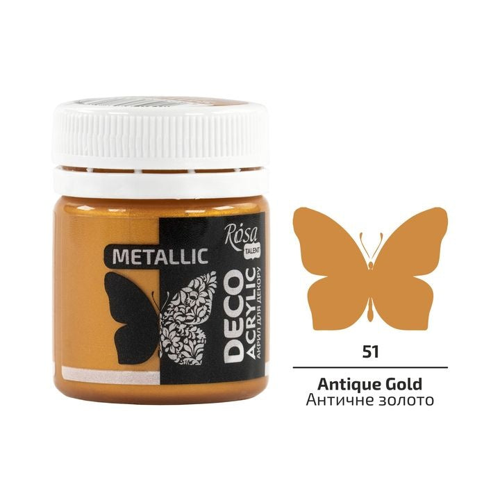 Acrilico per decorazioni, metallizzato, 20 ml, ROSA Talent