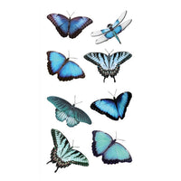Adesivi trasparenti in PVC | farfalle, 15 pz — immagine 2