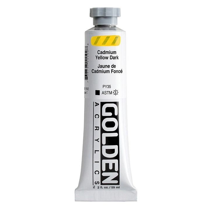 GOLDEN Vernice Acrilica Corpo Pesante 148 ml – 1110 giallo scuro cadmio
