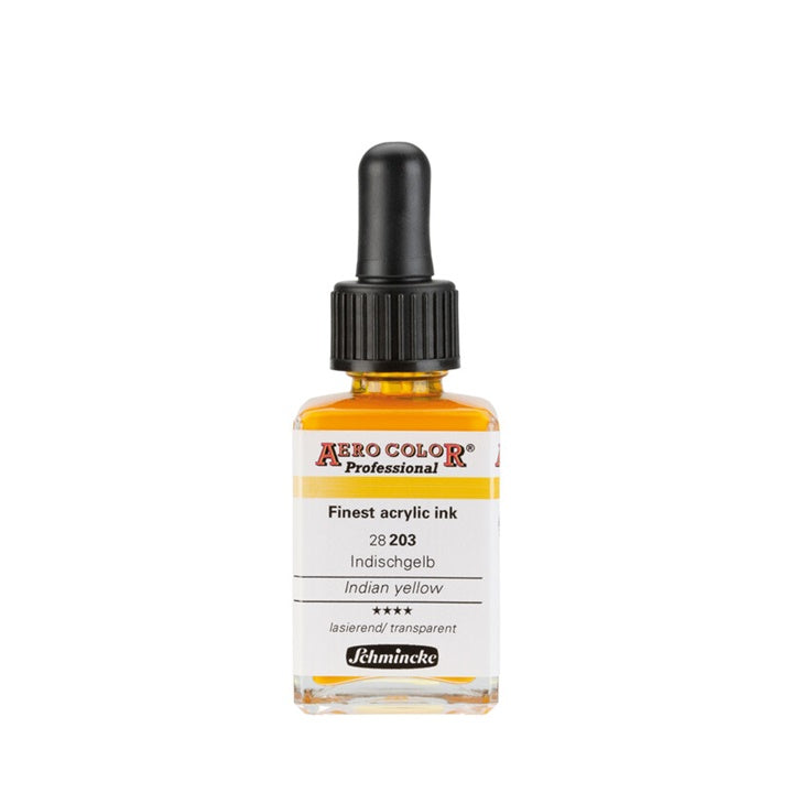 Inchiostro acrilico Schmincke AERO COLOR Professional Standard 28 ml – 203 Giallo Indiano