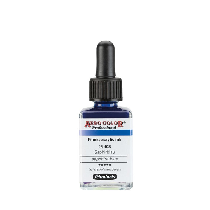 Inchiostro acrilico Schmincke AERO COLOR Professional Standard 28 ml – 403 Blu Zaffiro
