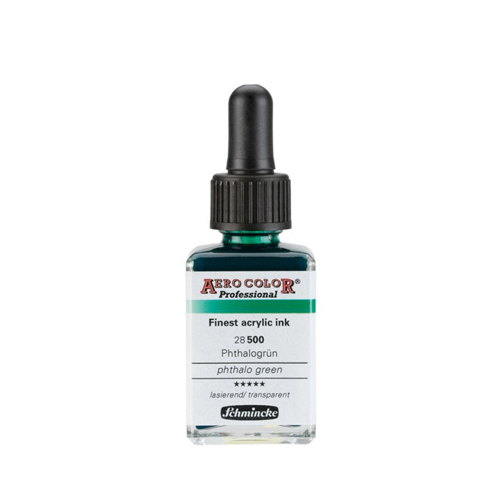 Inchiostro acrilico Schmincke AERO COLOR Professional Standard 28 ml – 500 Verde Ftalo