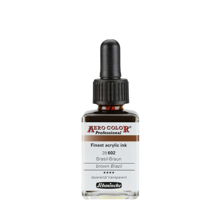 Inchiostro acrilico Schmincke AERO COLOR Professional Standard 28 ml – 602 Marrone Brasile