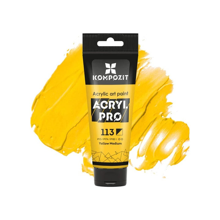 Vernice acrilica ACRYL PRO ART Composite 75 ml – 113 giallo medio