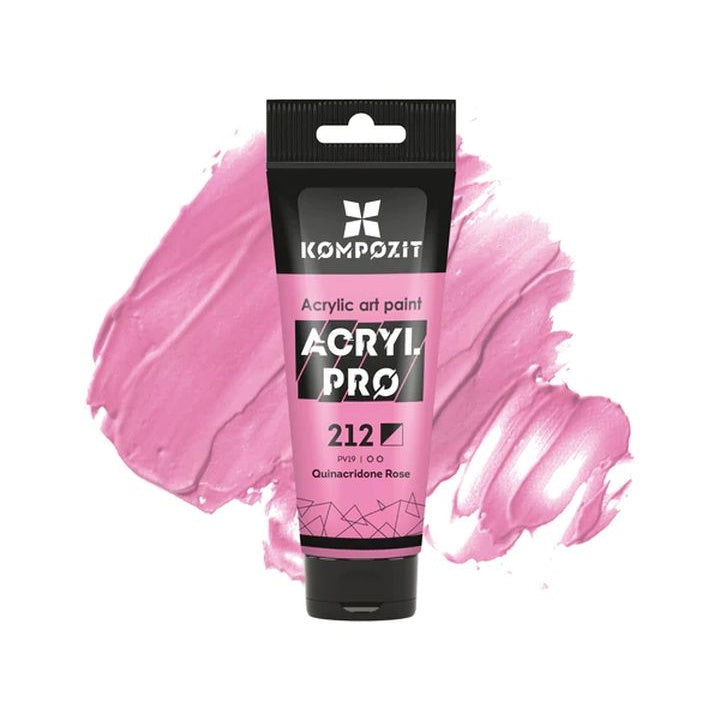 Vernice acrilica ACRYL PRO ART Composite 75 ml – 212 quinacridone rosa