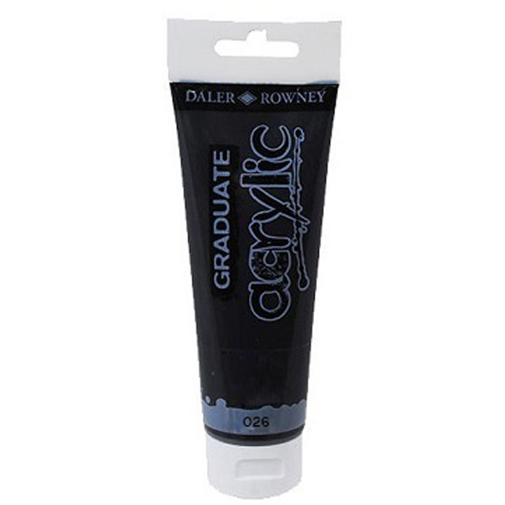 Colori acrilici Daler-Rowney GRADUATE 120 ml – 026 Black