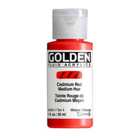 GOLDEN Vernice acrilica fluida 118 ml – 2425 rosso cadmio medio