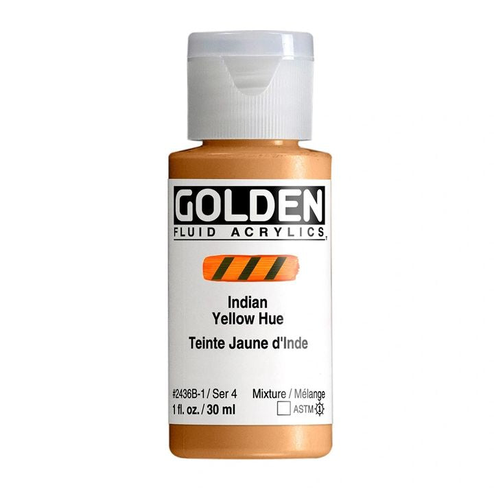 GOLDEN Vernice acrilica fluida 118 ml – 2436 tonalità giallo india