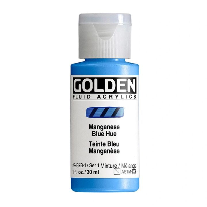 GOLDEN Vernice acrilica fluida 118 ml – 2437 tonalità blu manganese