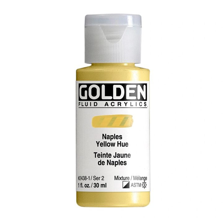 GOLDEN Vernice acrilica fluida 118 ml – 2438 neapolis giallo ombra
