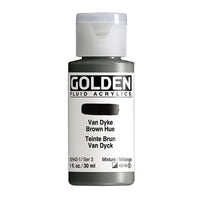 GOLDEN Vernice acrilica fluida 118 ml – 2442 Van Dyke tonalità marrone