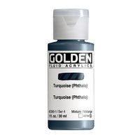 GOLDEN Vernice acrilica fluida 30 ml – 2390 turchese (ftalo)