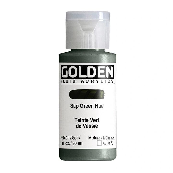 GOLDEN Vernice acrilica fluida 30 ml – 2440 tonalità verde-giallo