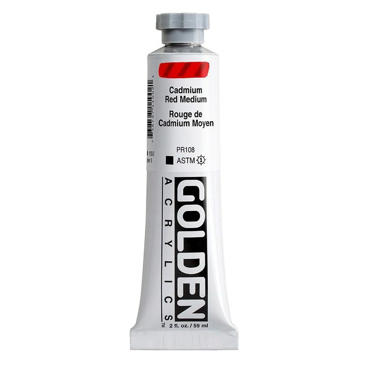 GOLDEN Vernice Acrilica Corpo Pesante 148 ml – 1100 rosso cadmio medio