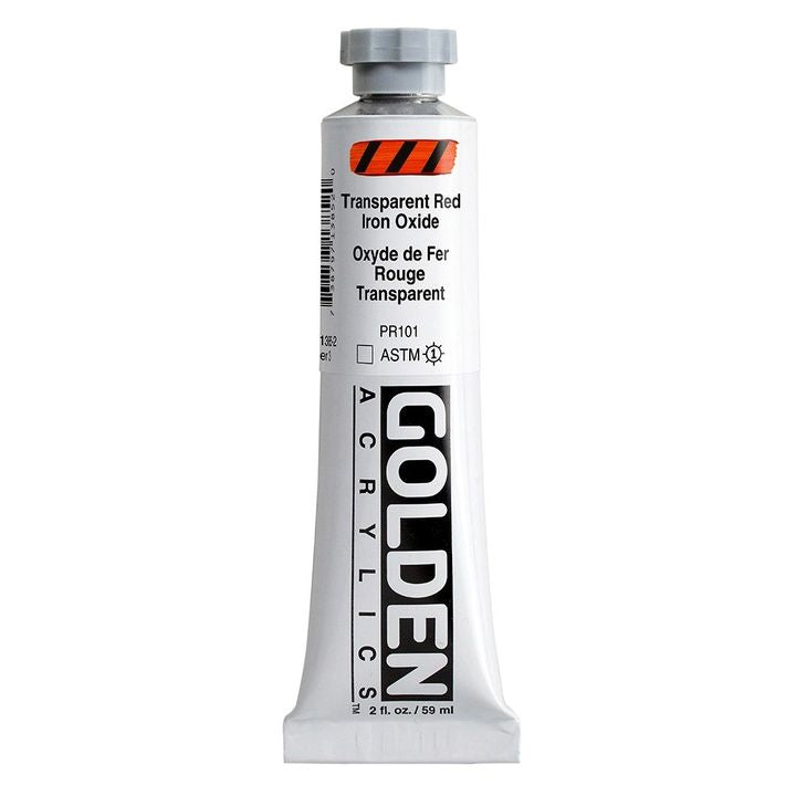 GOLDEN Vernice Acrilica Corpo Pesante 148 ml – 1385 rosso ossido di ferro trasparente