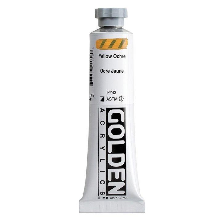 GOLDEN Vernice Acrilica Corpo Pesante 148 ml – 1407 giallo ocra