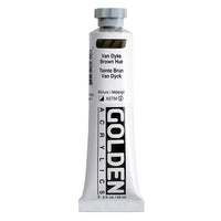 GOLDEN Vernice Acrilica Corpo Pesante 148 ml – 1462 Van Dyke tonalità marrone