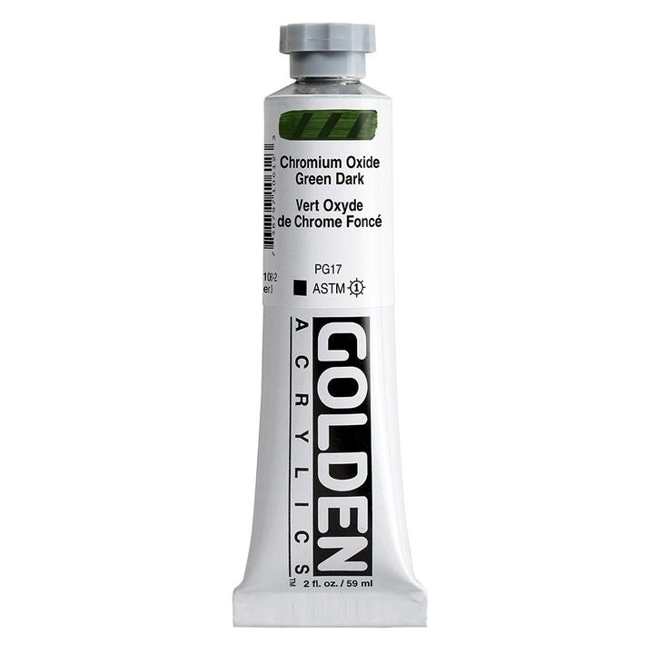 GOLDEN Vernice Acrilica Corpo Pesante 59 ml – 1061 ossido di cromo verde scuro