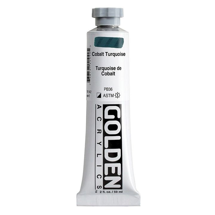 GOLDEN Vernice Acrilica Corpo Pesante 59 ml – 1144 turchese cobalto