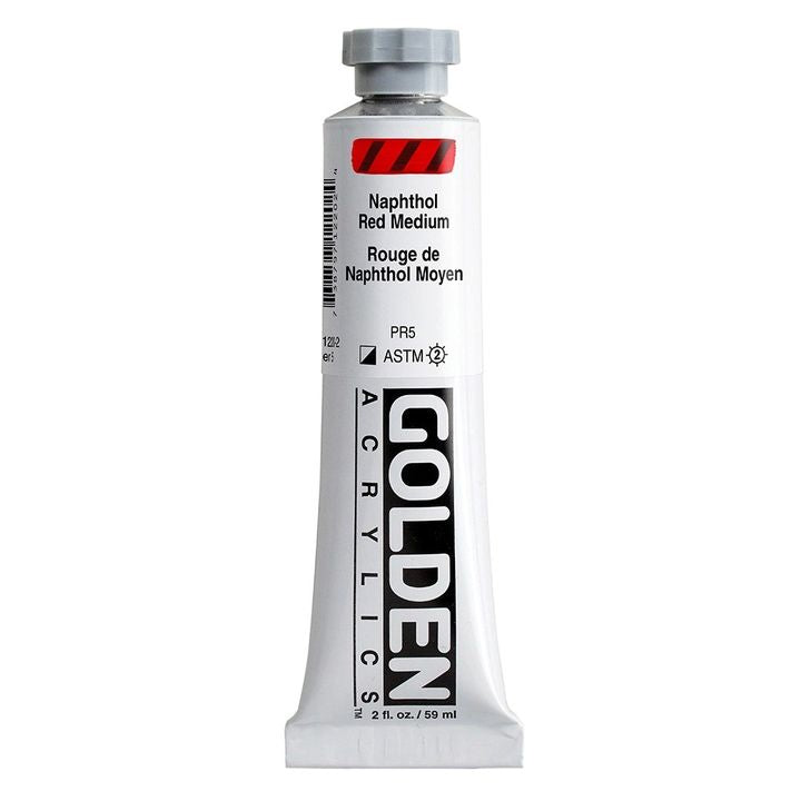 GOLDEN Vernice Acrilica Corpo Pesante 59 ml – 1220 naftolo rosso medio