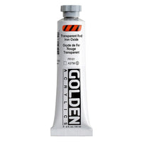 GOLDEN Vernice Acrilica Corpo Pesante 59 ml – 1385 rosso ossido di ferro trasparente