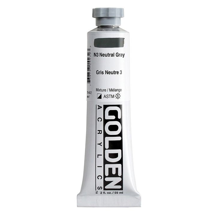 GOLDEN Vernice Acrilica Corpo Pesante 59 ml – 1443 grigio neutro N3