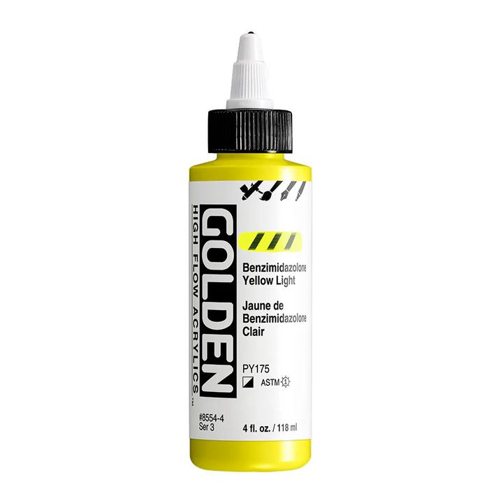 GOLDEN Vernice acrilica ad alto flusso 118 ml – 8554 Benzimidazolone giallo chiaro