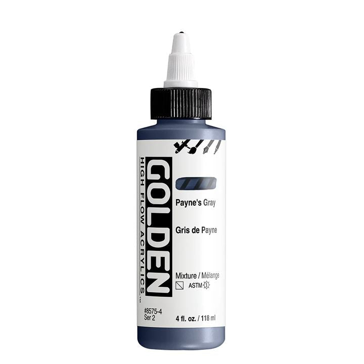 GOLDEN Vernice acrilica ad alto flusso 118 ml – 8575 Grigio di Payne