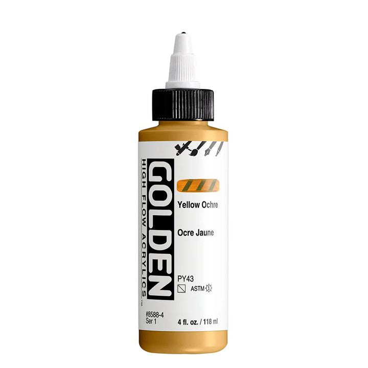 GOLDEN Vernice acrilica ad alto flusso 118 ml – 8588 Giallo ocra