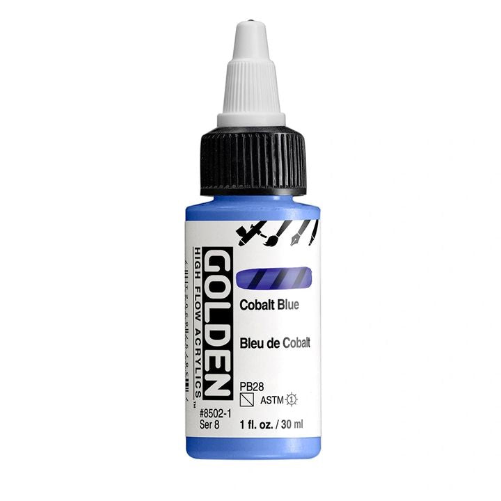 GOLDEN Vernice acrilica ad alto flusso 30 ml – 8502 Blu cobalto