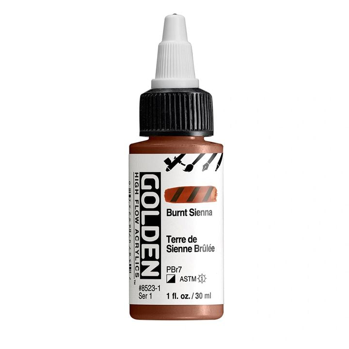 GOLDEN Vernice acrilica ad alto flusso 30 ml – 8523 Terra di Siena bruciata