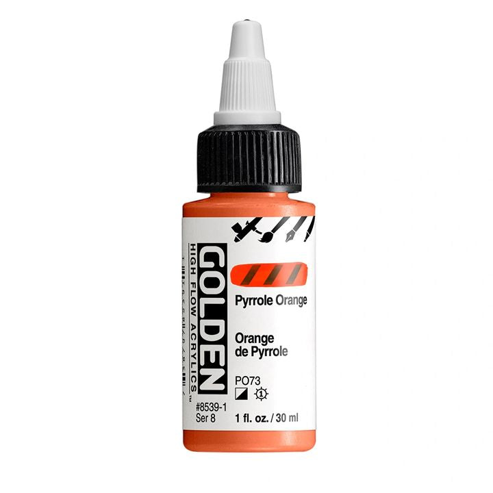 GOLDEN Vernice acrilica ad alto flusso 30 ml – 8539 Arancione pirrolo