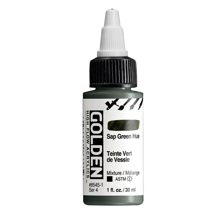 GOLDEN Vernice acrilica ad alto flusso 30 ml – 8545 Tinta verde linfa