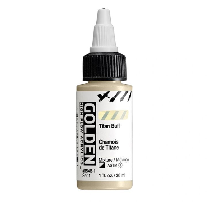 GOLDEN Vernice acrilica ad alto flusso 30 ml – 8548 Crema di titanio