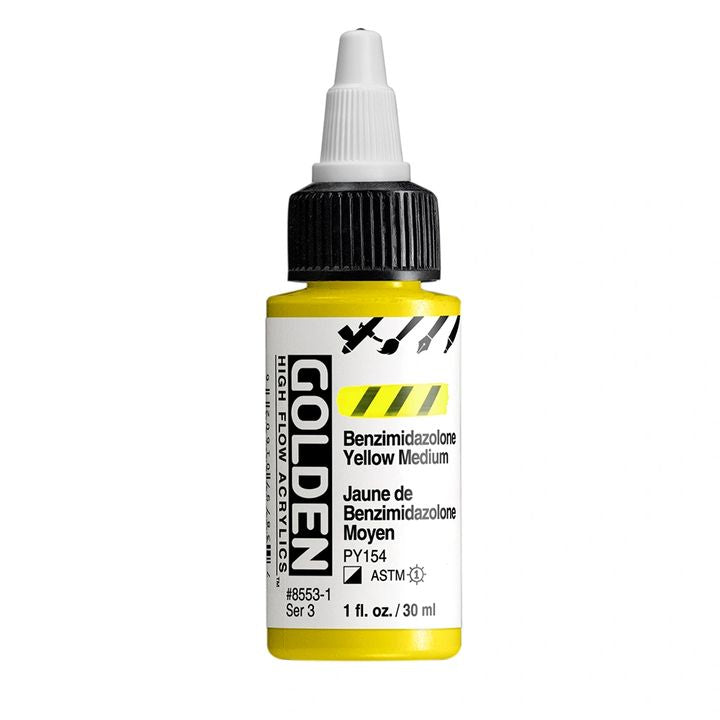 GOLDEN Vernice acrilica ad alto flusso 30 ml – 8553 Benzimidazolone giallo medio