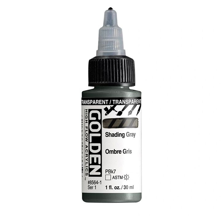 GOLDEN Vernice acrilica ad alto flusso 30 ml – 8564 Grigio sfumato trasparente