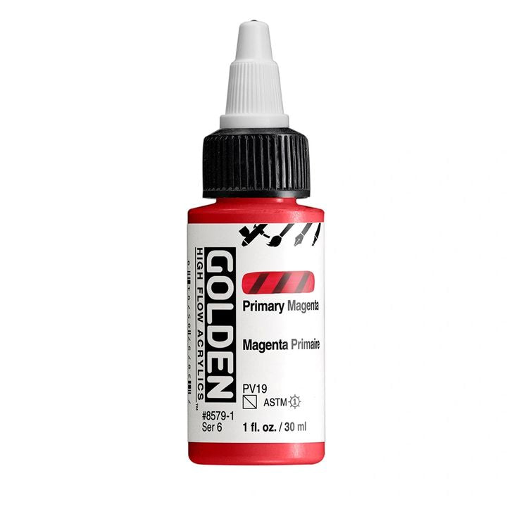 GOLDEN Vernice acrilica ad alto flusso 30 ml – 8579 Magenta primario