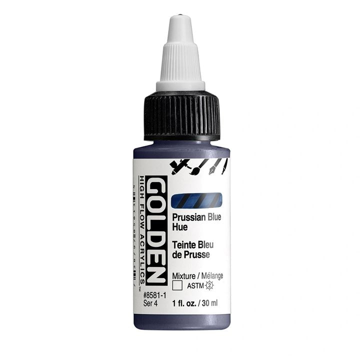 GOLDEN Vernice acrilica ad alto flusso 30 ml – 8581 Berlino Tinta Blu