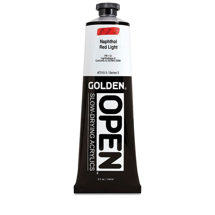 GOLDEN OPEN Vernice acrilica ad asciugatura lenta 148 ml – 7210 Naftolo a luce rossa