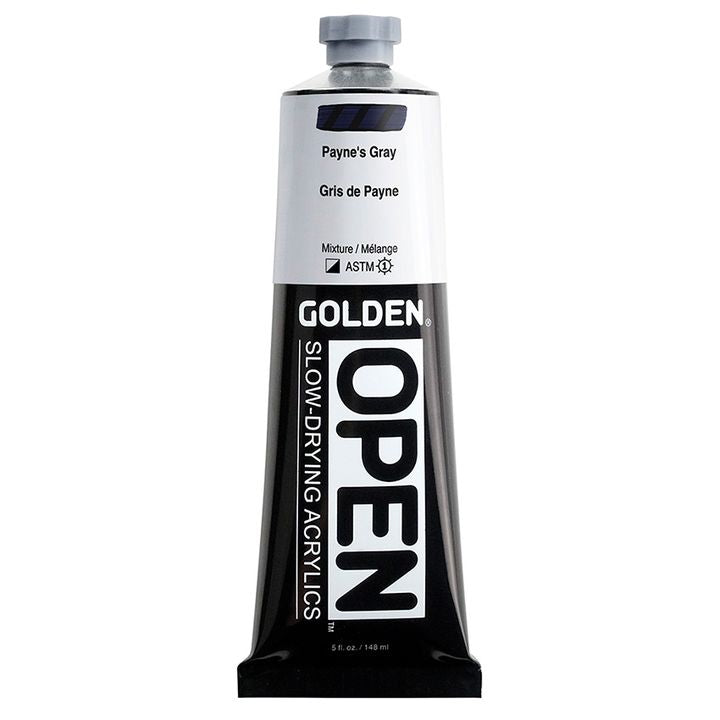 GOLDEN OPEN Vernice acrilica ad asciugatura lenta 148 ml – 7240 Grigio di Payne